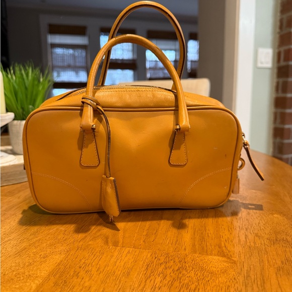 PRADA Tan Leather Handbag